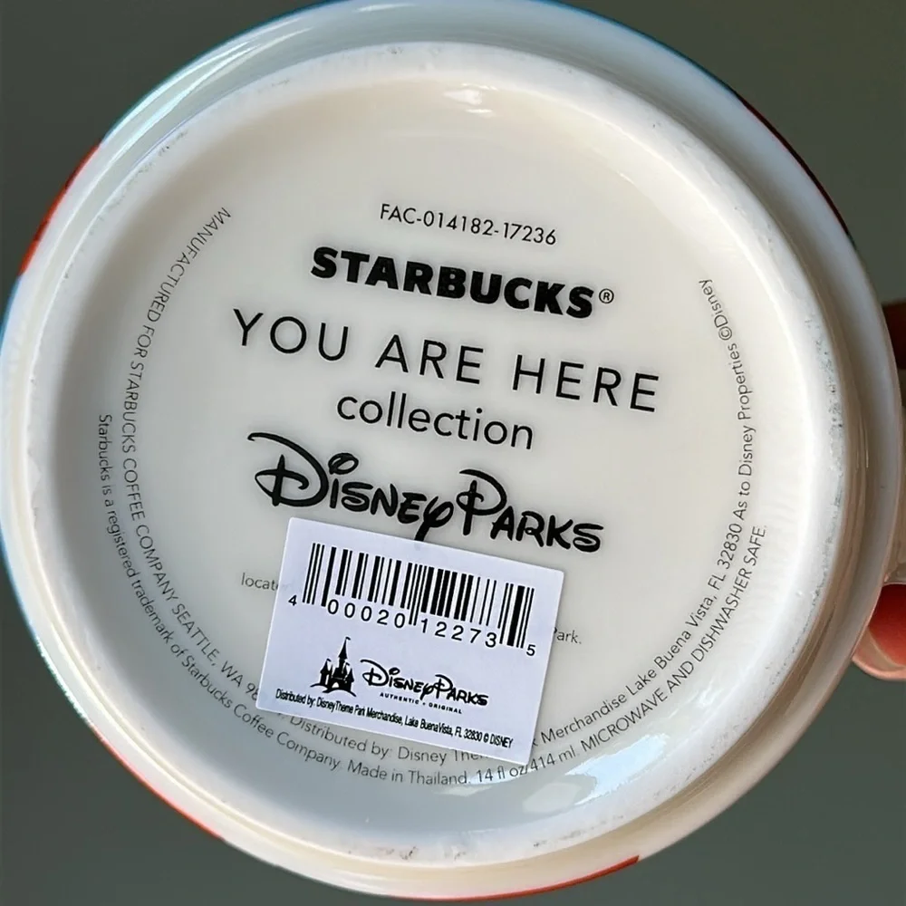 Disney Parks X Starbucks Animal Kingdom Coffee Mug Tea You Are Here NWOB No Box
